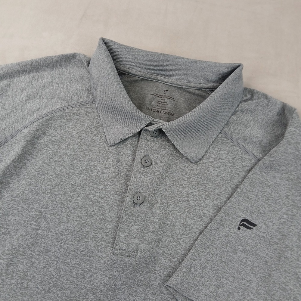Fabletics XL Mens Polo Shirt Stretch Performance 21x28 Fits A Small